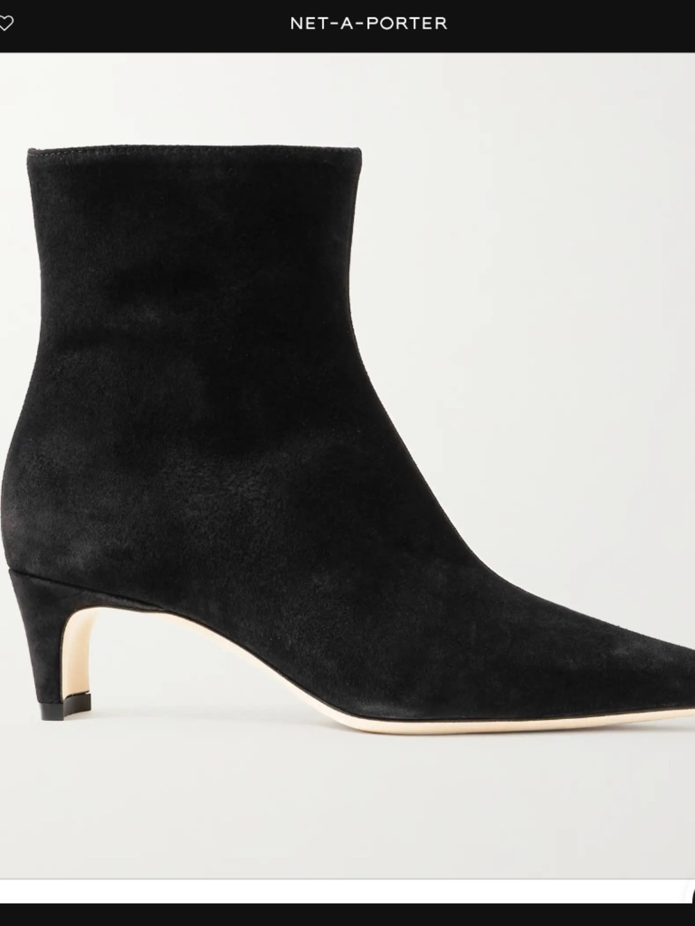 STAUD Wally suede ankle boots